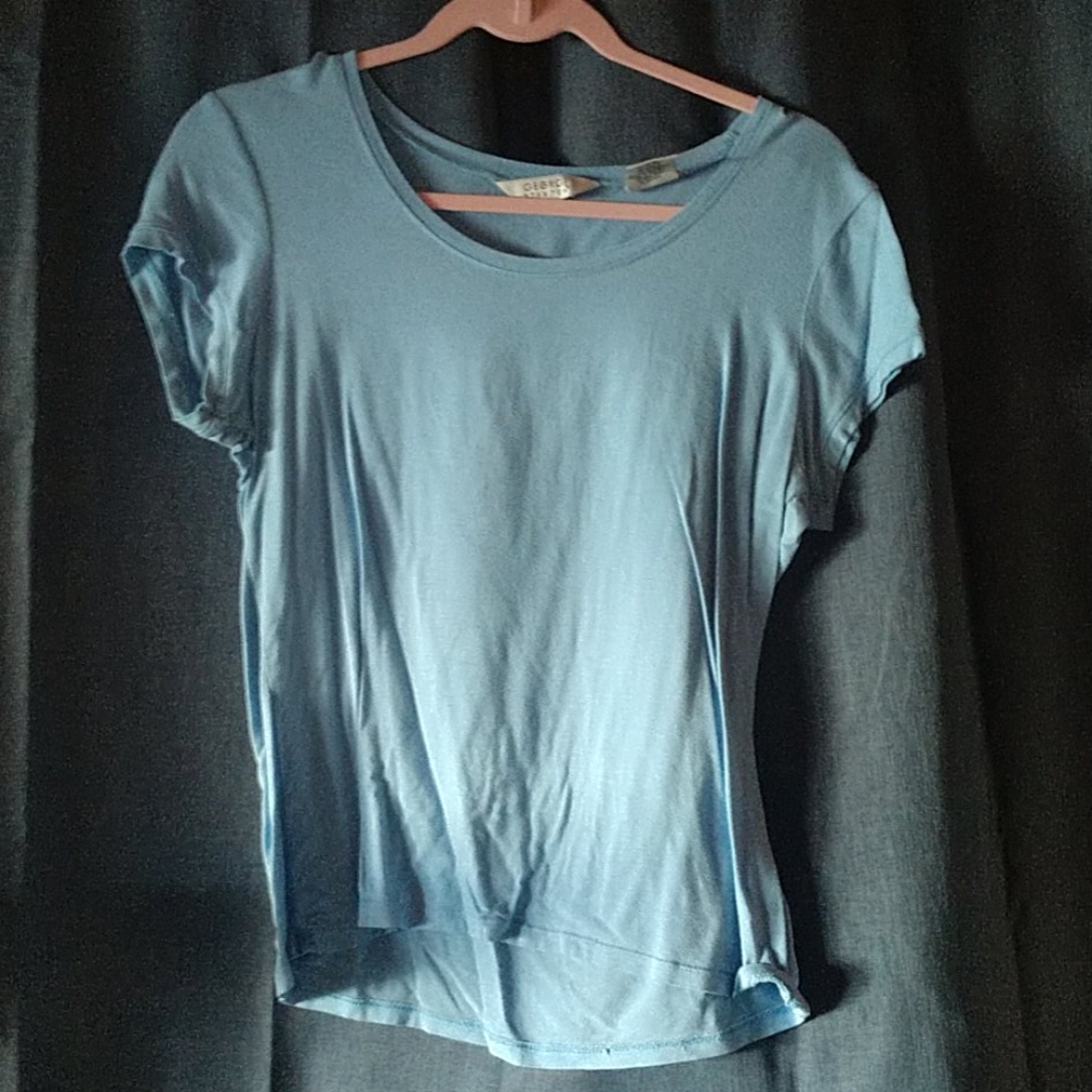 Plain blue tee